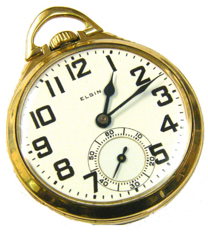 Appraisal: Good Elgin k gold filled lever pocket watch B W