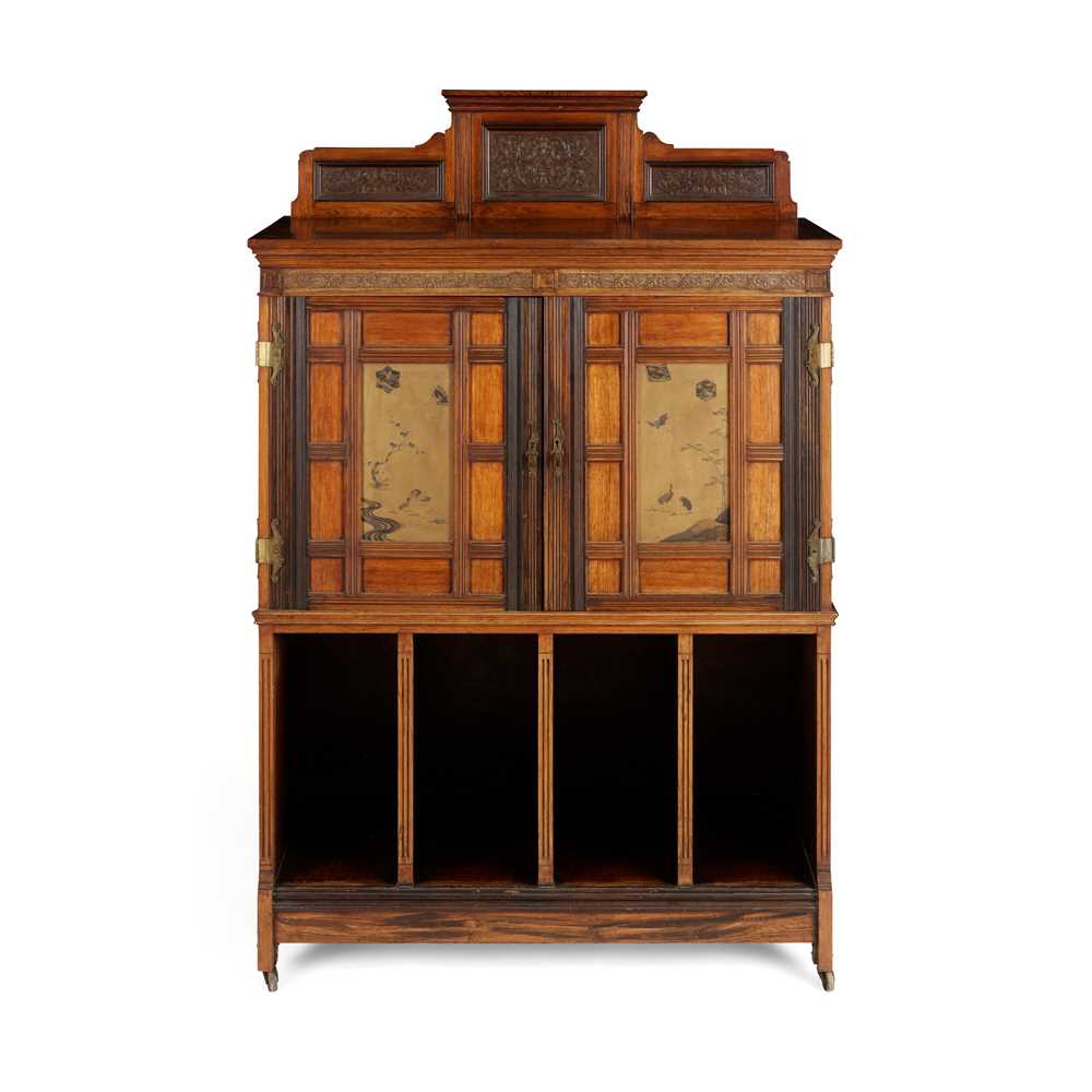 Appraisal: Y COLLINSON LOCK LONDON ATTRIBUTED MAKER AESTHETIC MOVEMENT CABINET CIRCA