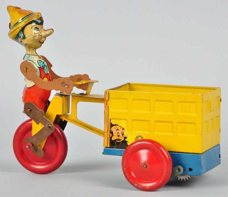 Appraisal: Tin Litho Marx Disney Pinocchio Wind-Up Toy Description American Working