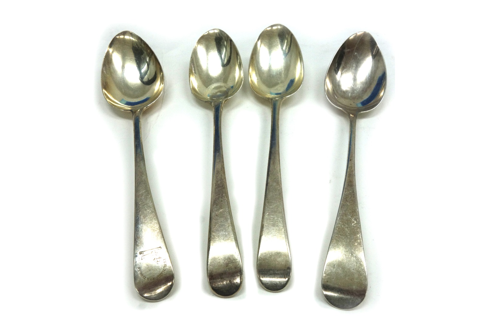 Appraisal: A pair of George III silver Old English pattern tablespoons