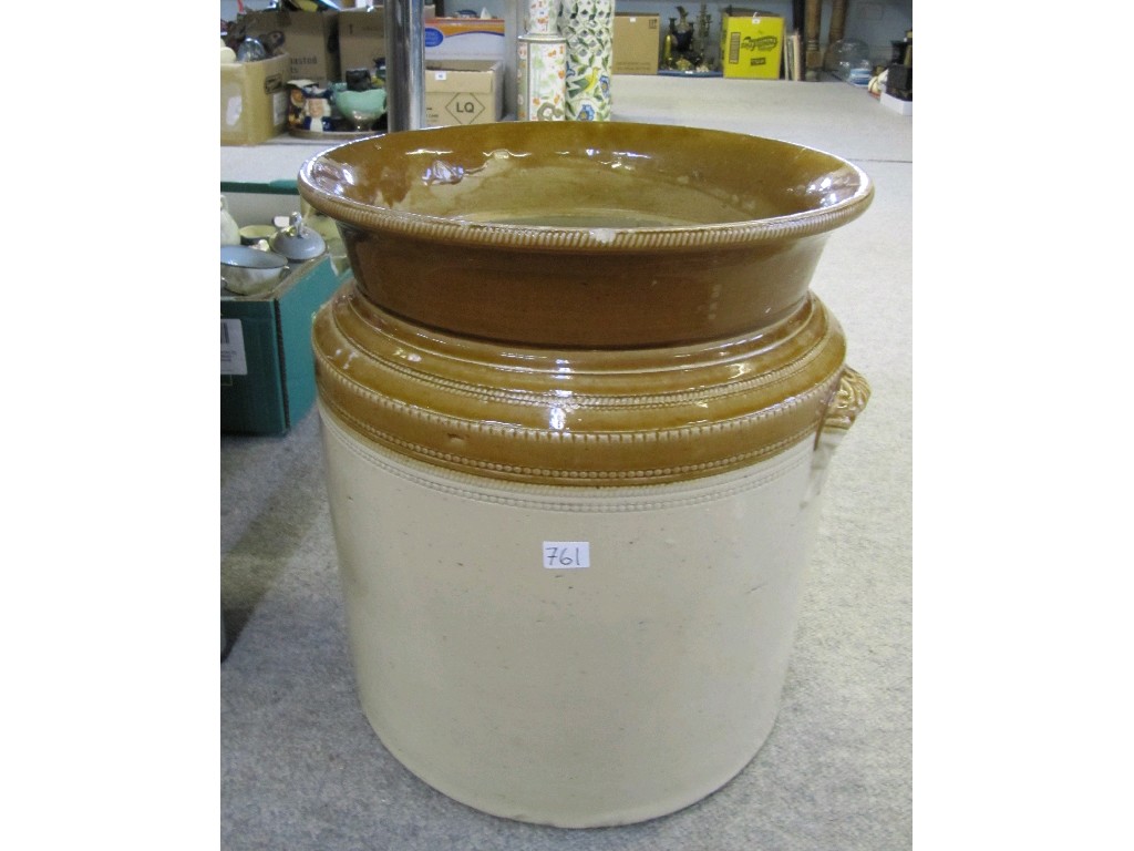 Appraisal: Large stoneware pot