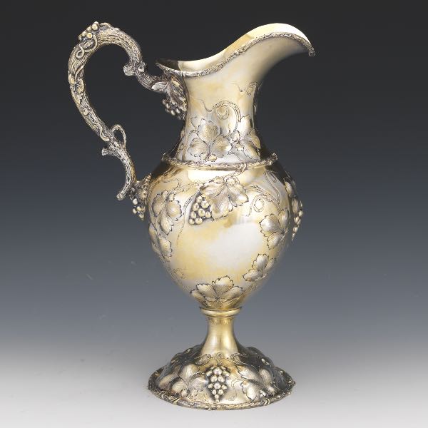 Appraisal: LARGE STERLING SILVER EWER CA TH CENTURY HISTORICAL WILPEN HALL