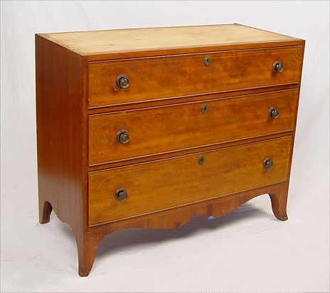 Appraisal: PERIOD CHEST OF DRAWERS Probably the lower portion of a