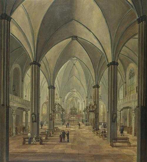 Appraisal: ST CKLIN CHRISTIAN Geneva - Frankfurt a M Church interior