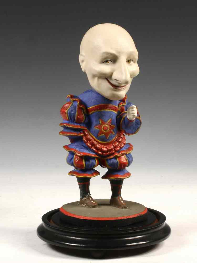 Appraisal: THEATRE MEMORIAL FIGURE - Period Painted Papier-Mache Memorial Figure for