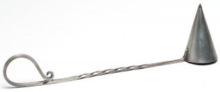 Appraisal: E A Day Sterling Silver Candle Snuffer Having a spiral