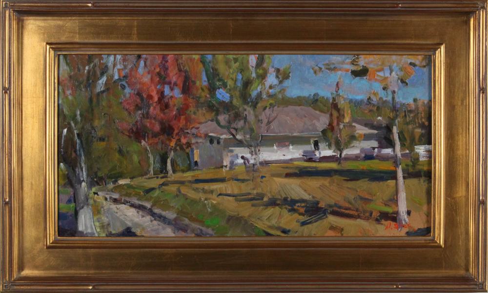 Appraisal: NICK STOQ United States st century oil on board rural