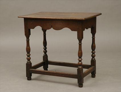 Appraisal: th Century-Style Oak Side Table x x in