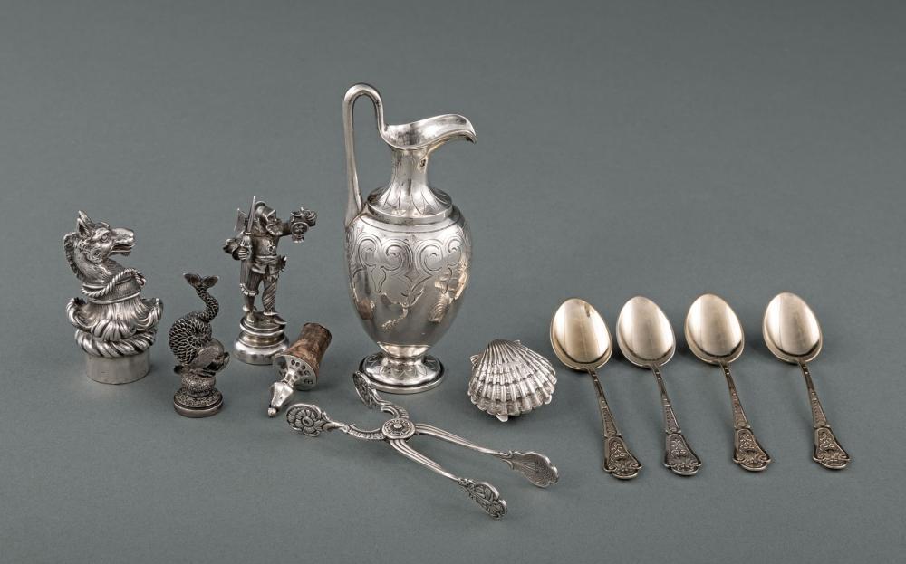 Appraisal: Victorian Sterling Silver Miniature Ecclesiastical Cruet George John Richards Charles