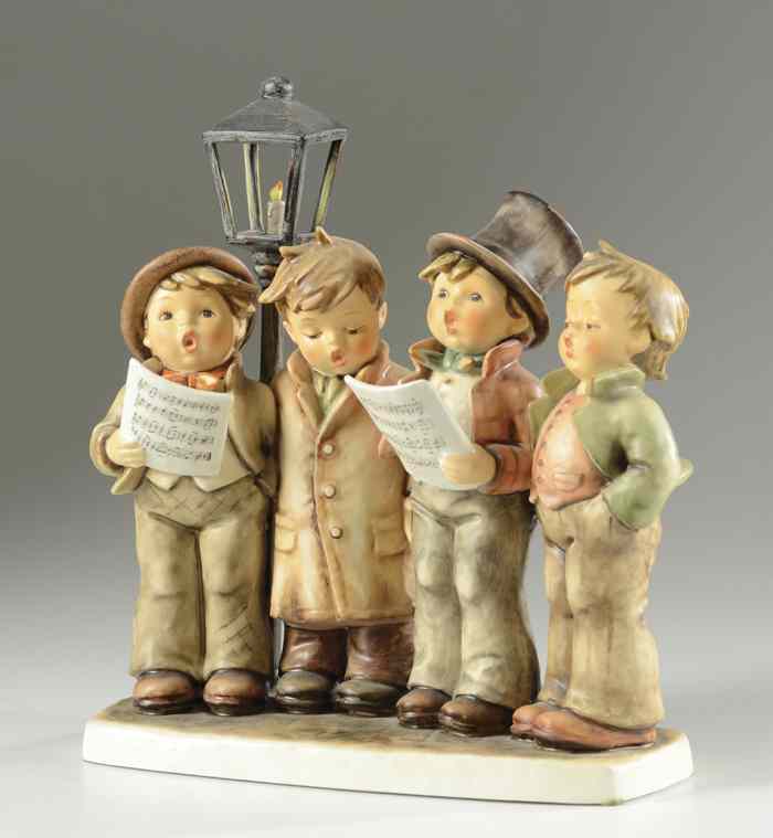 Appraisal: GERMAN HUMMEL PORCELAIN FIGURAL GROUP ''Harmony in Four Parts ''