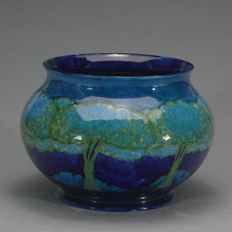 Appraisal: Moorcroft Moonlit Blue Jardini re c impressed marks painted signature