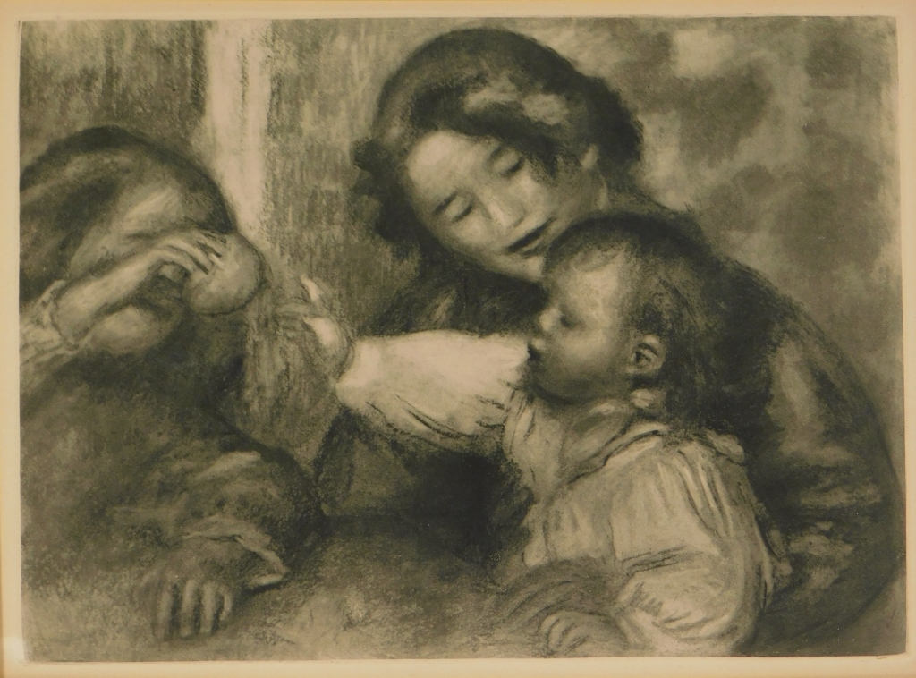 Appraisal: PIERRE AUGUSTE RENOIR LA POMME ENGRAVING France - Depicts a