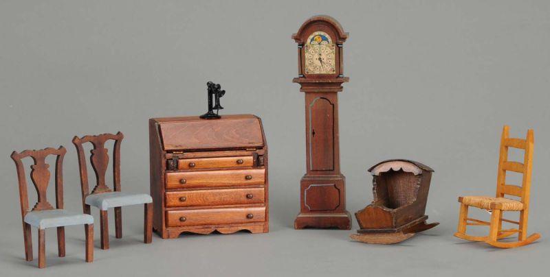 Appraisal: TynieToy Assorted Furniture America early th century a grandfather clock