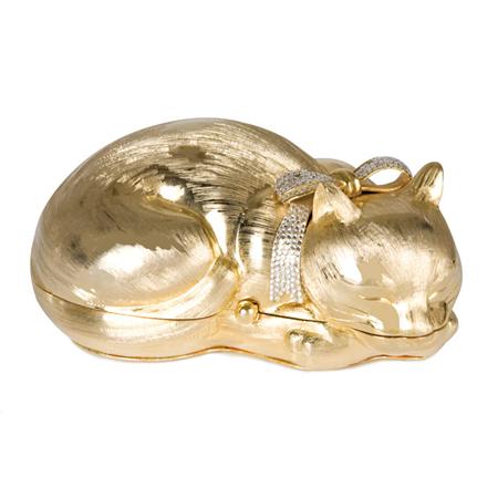 Appraisal: Judith Leiber Napping Cat Minaudiere Estimate -