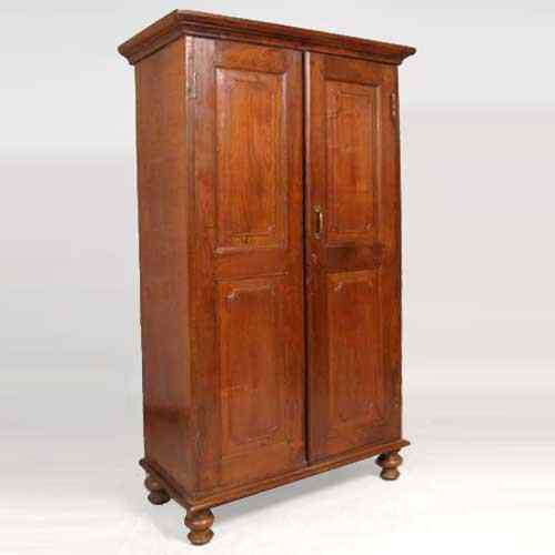 Appraisal: Anglo Indian Teak Double Door Side Cupboard circa having a