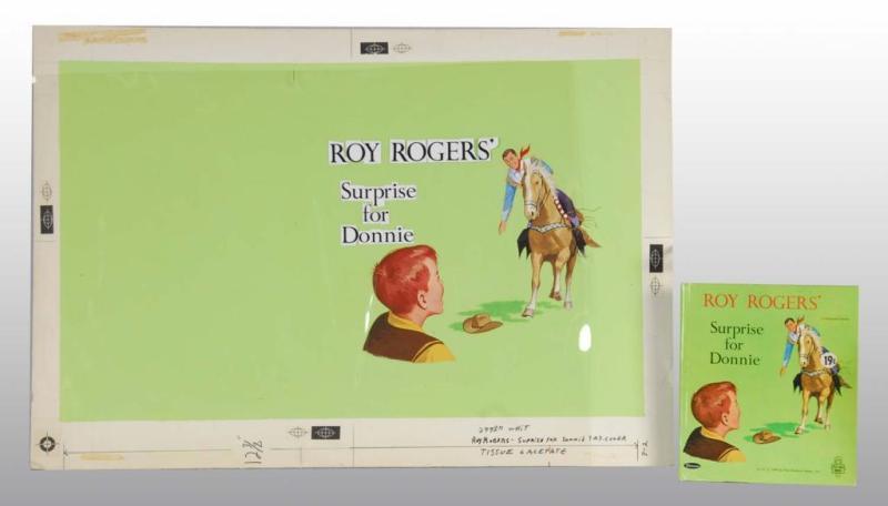 Appraisal: Roy Rogers Book with Original Cover Art Condition Excellent Size