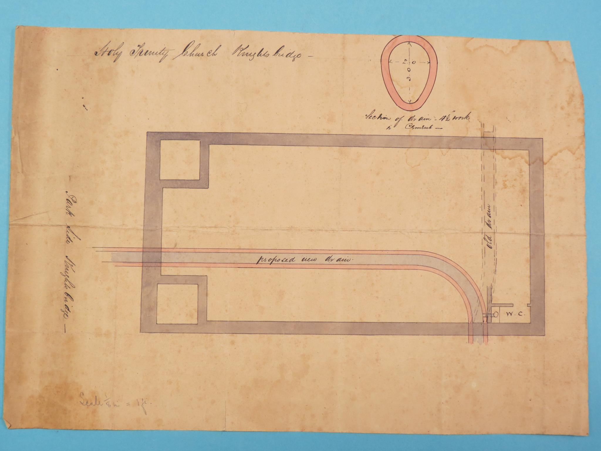 Appraisal: Holy Trinity Church Knightsbridge - four th century architectural plans