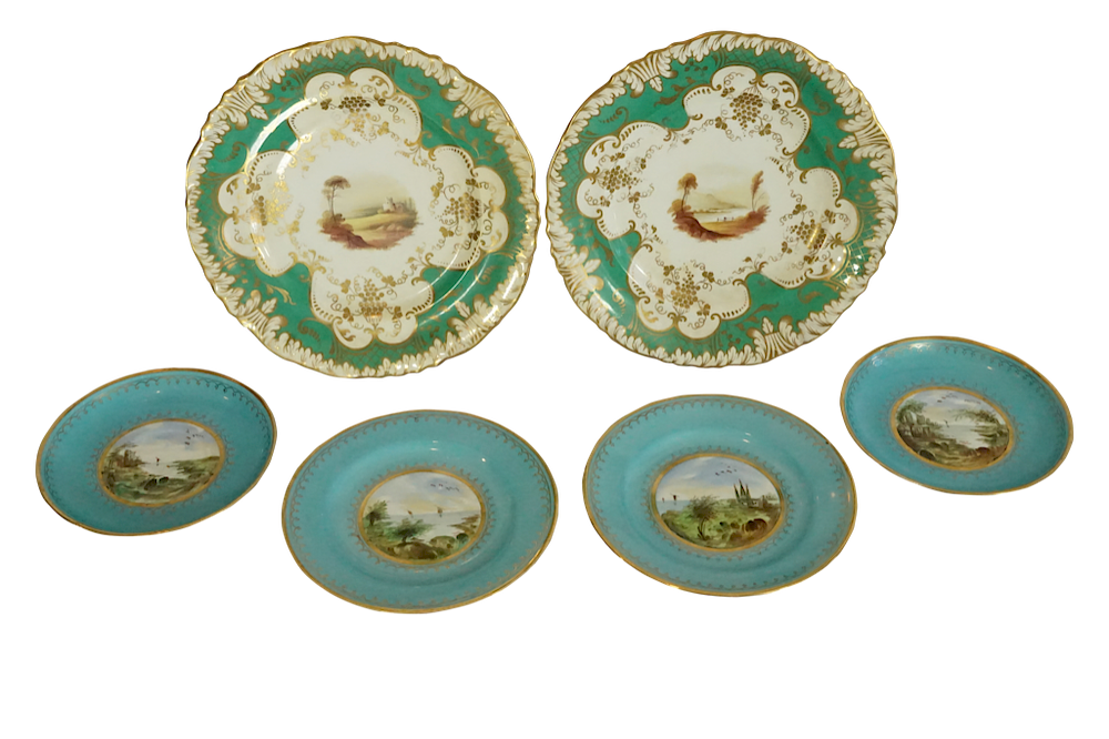 Appraisal: Paris Porcelain Plates Lot Paris Porcelain Plates Paris Porcelain plates