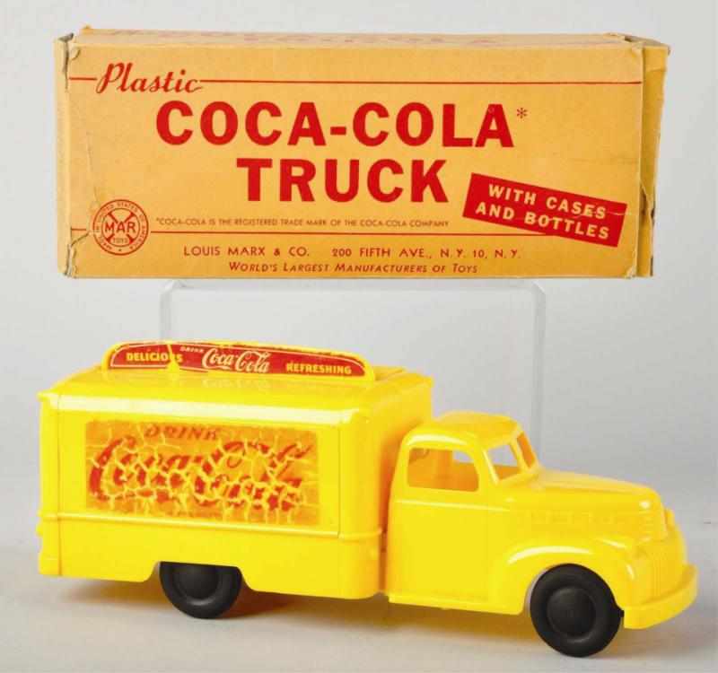 Appraisal: Plastic Marx Coca-Cola Toy Truck Description s Only some light