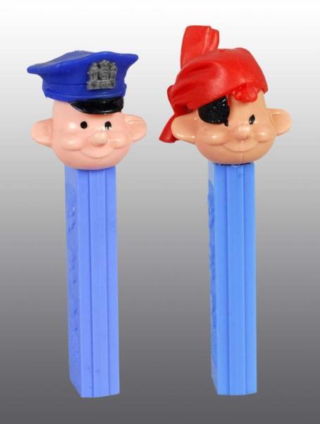 Appraisal: Lot of Pez Dispensers Description Includes Pirate and Policeman Condition