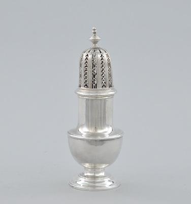 Appraisal: A George III Sterling Silver Sugar Caster by Abel Brokesby