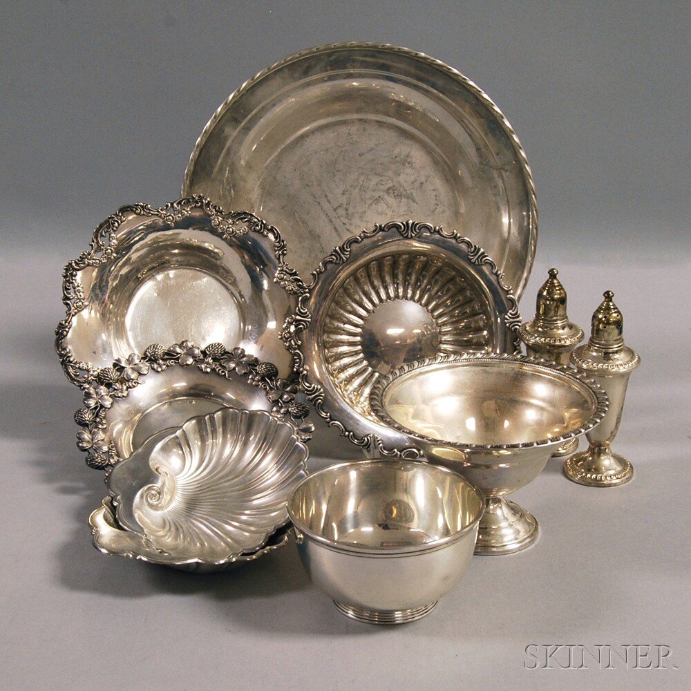 Appraisal: Group of Assorted American Sterling Silver Tableware an E T