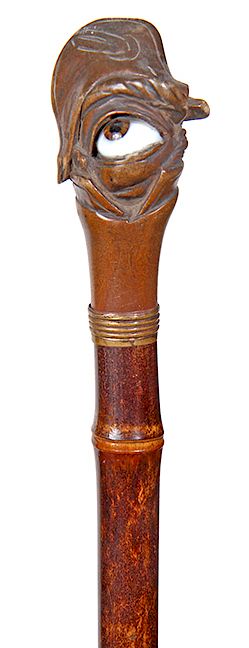 Appraisal: French Justice Cane- mid th century- Legend has it that