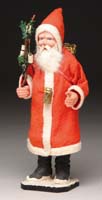 Appraisal: FINE GERMAN SANTA WITH LIGHT UP TREE AND BATTERY PACK