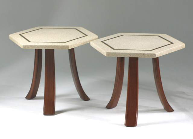 Appraisal: A PAIR OF HARVEY PROBBER OCCASIONAL TABLES Harvey Probber Inc