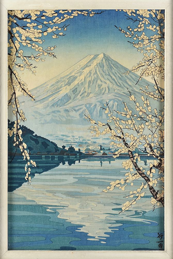 Appraisal: Koichi Okumura Japanese Woodblock Print of a Mountain Koichi Okumura