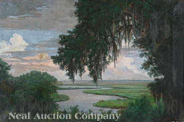 Appraisal: Charles Wellington Boyle American Louisiana - Oak Tree Draped with