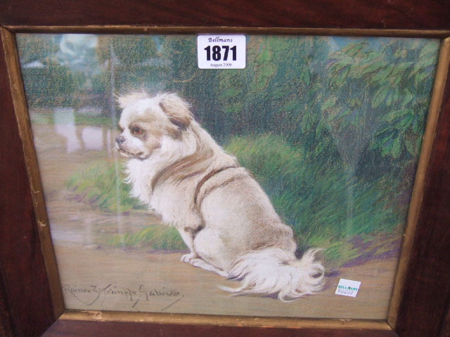 Appraisal: Rainer Istvanffy Gabriella early th century A seated dog on