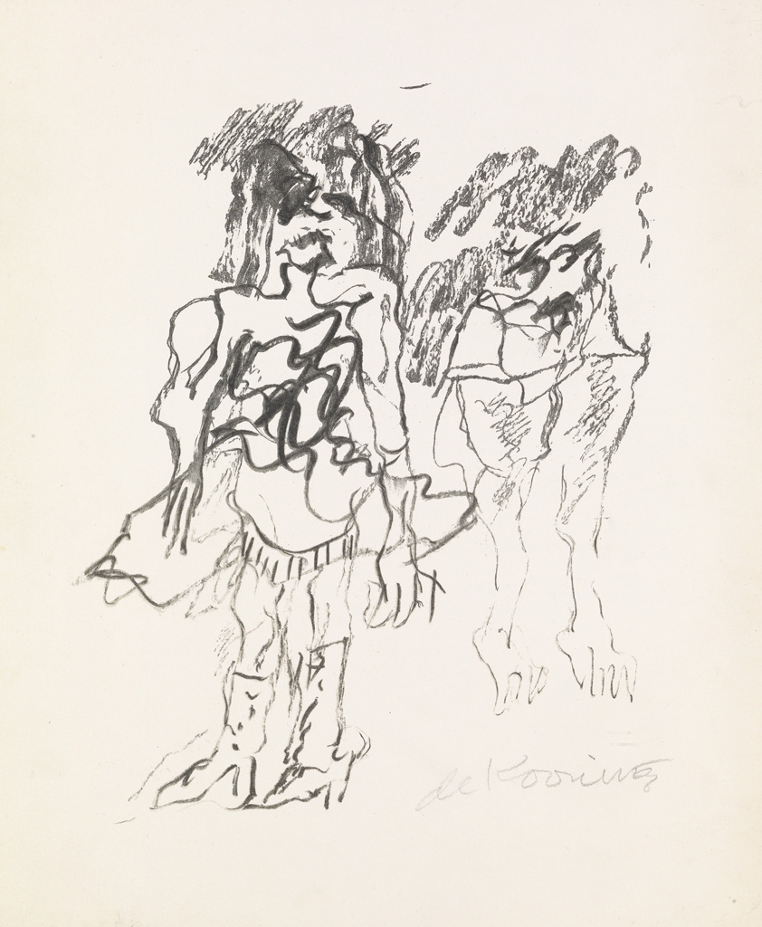 Appraisal: WILLEM DE KOONING Two Women Lithograph on cream wove paper