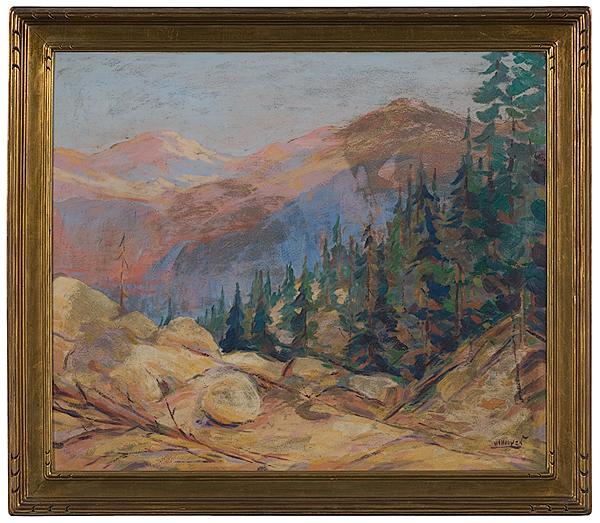 Appraisal: LANDSCAPE BY HERBERT NELSON HOOVEN OIL ON BOARD Herbert Nelson