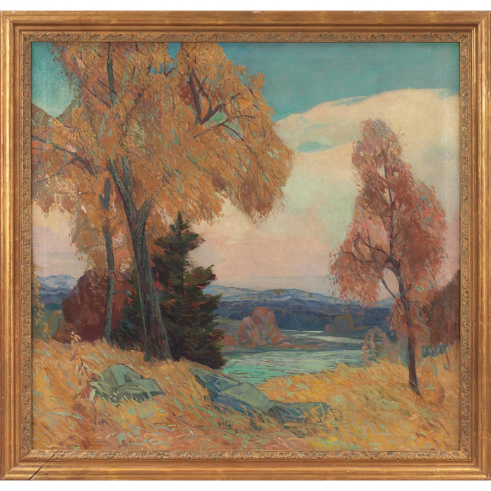 Appraisal: Carl Rudolph Krafft American - Autumn Afternoon c oil on