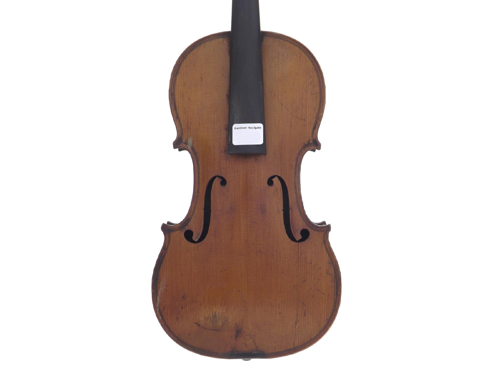 Appraisal: French violin stamped Nicolas Bertolini to the inner back cm