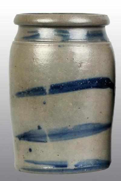 Appraisal: Quart Sized Stoneware Jar Description Freehand blue decoration Condition Excellent