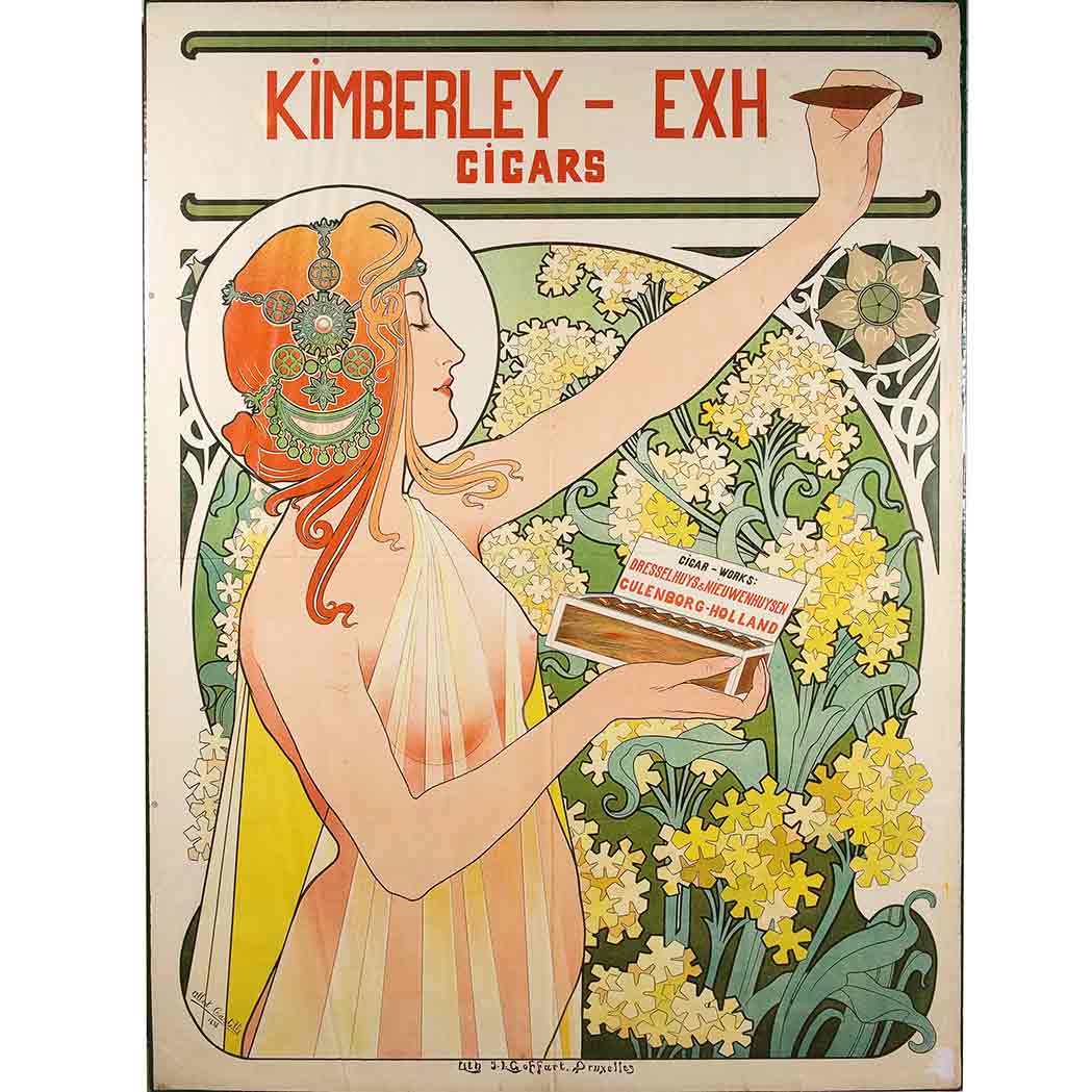 Appraisal: Albert Castille KIMBERLEY-EXH CIGARS Color lithograph printed by J L