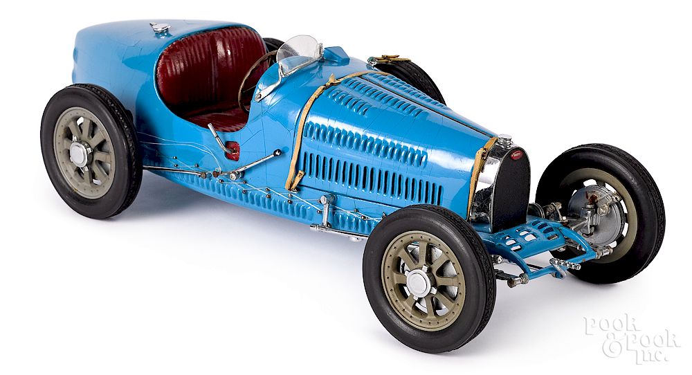 Appraisal: Bugatti hand-built race car model Bugatti hand-built race car model