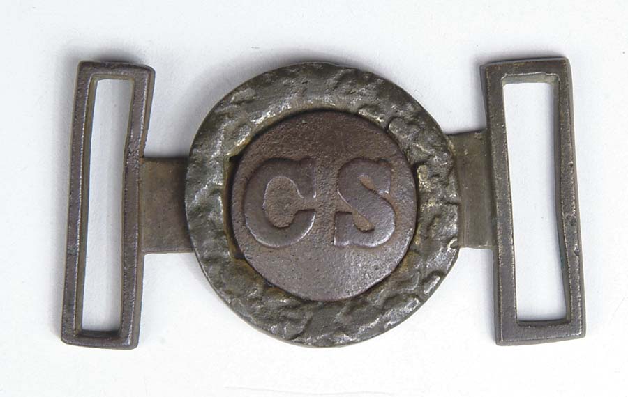 Appraisal: CONFEDERATE CS PIECE WAIST BELT PLATE This is a fine