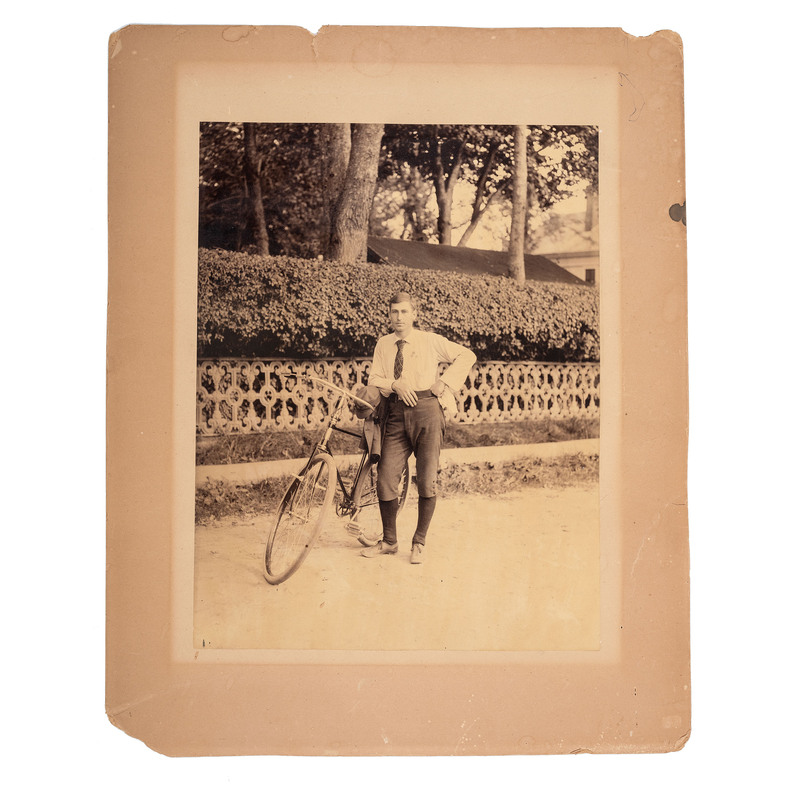 Appraisal: BICYCLES -- EARLY PHOTOGRAPHY Large group of vintage photographs including