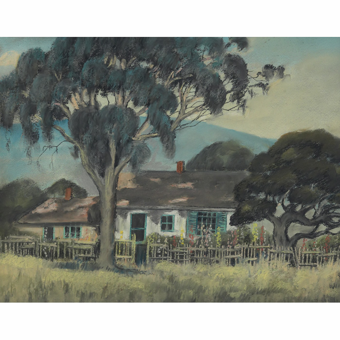 Appraisal: Edwin C Siegfried American - The Little Gray Home in