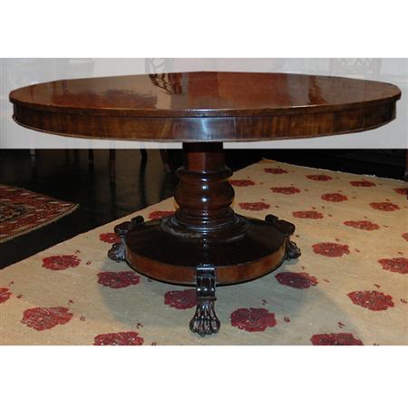 Appraisal: American Empire Mahogany Breakfast Table Estimate -