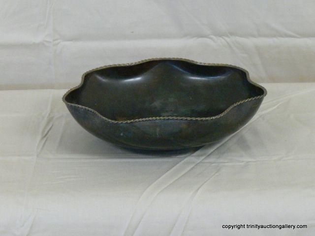 Appraisal: Copper Brass Fruit - Nut Dish - solid copper with