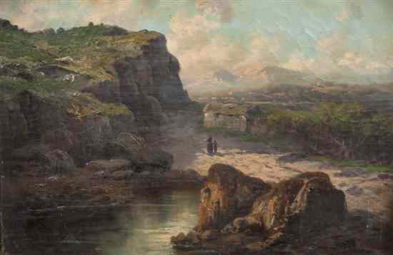 Appraisal: John Giovanni Califano American Italian - Rocky Harbor oil on