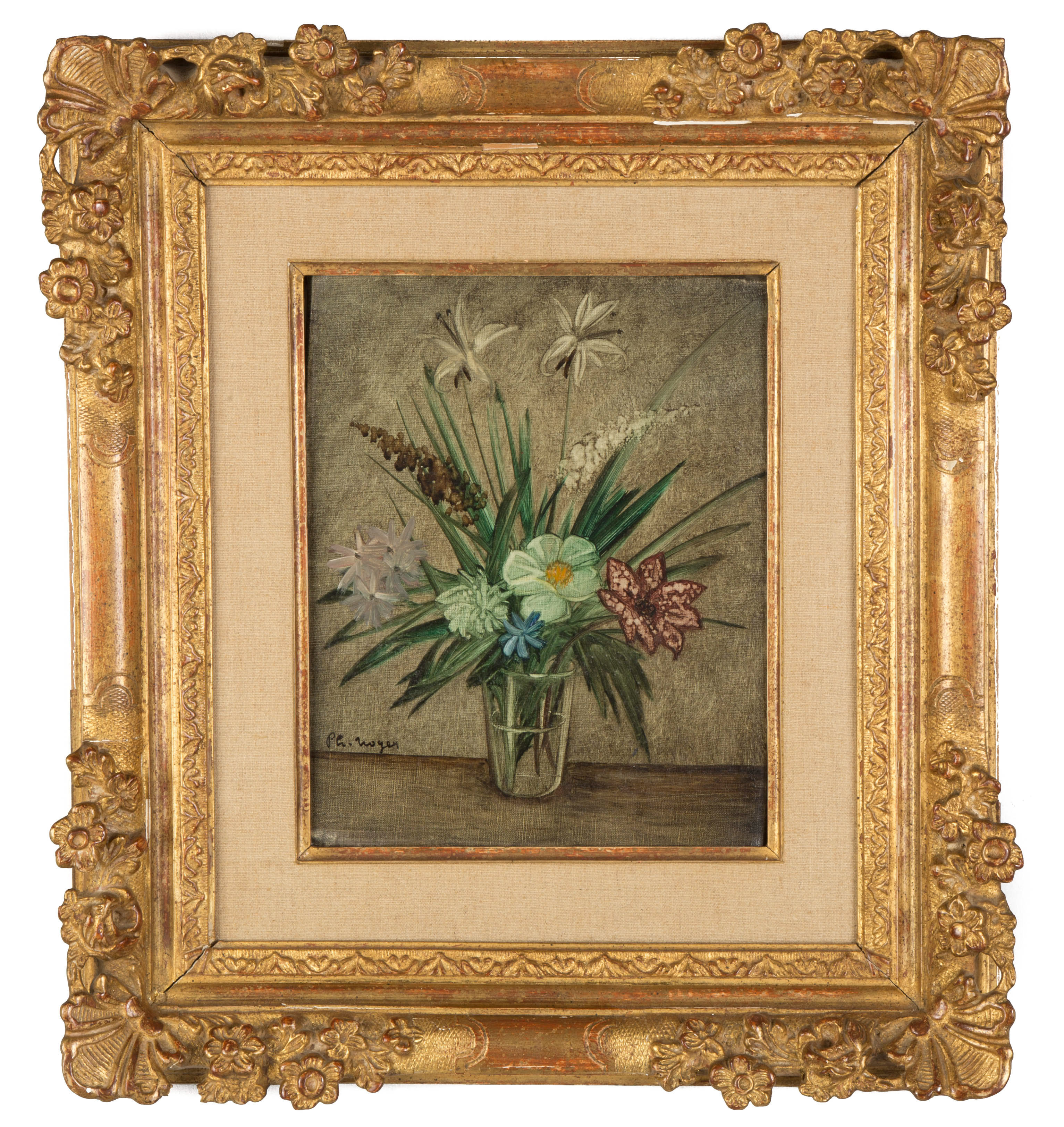 Appraisal: Philippe Henri Noyer French - Still Life of Flowers Signed