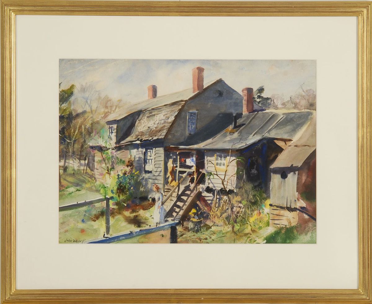 Appraisal: JOHN WHORFAmerican - Spring at Hartwell Farm Signed lower left