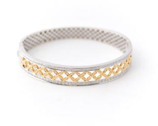 Appraisal: Ladies Two Ladies two-tone k yellow and white gold hinged