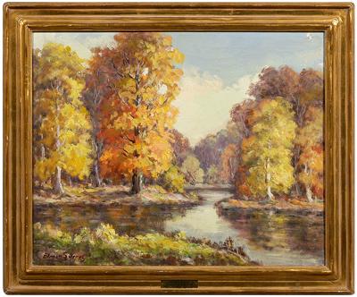 Appraisal: Painting Elmar S Berge Norwegian American - Lake Vermillion Minnesota