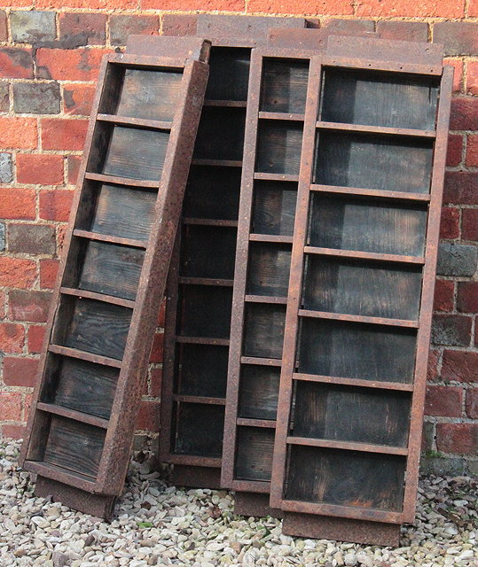 Appraisal: A SET OF FOUR RECLAIMED TH CENTURY BRICK MOULDS of